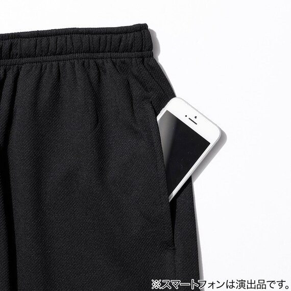 MENS 7分丈ルームパンツ メッシュ(クール nr ブラック M) 4枚目画像