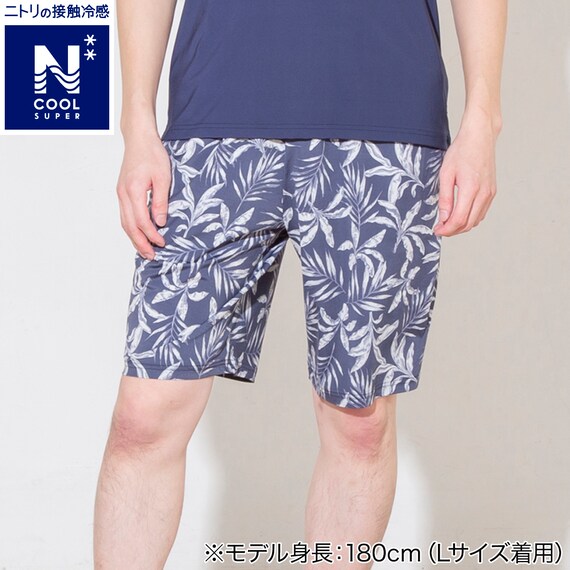 MENS 5分丈ルームパンツ(クールSP nrl ネイビー M) 1枚目画像