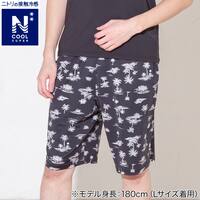MENS 5分丈ルームパンツ(クールSP nrb ブラック 3L)