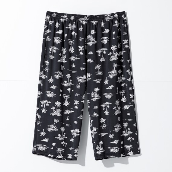 MENS 7分丈ルームパンツ(クールSP nrb ブラック M) 2枚目画像