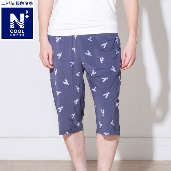 MENS 7分丈ルームパンツ(クールSP nrs ネイビー M) 1枚目画像