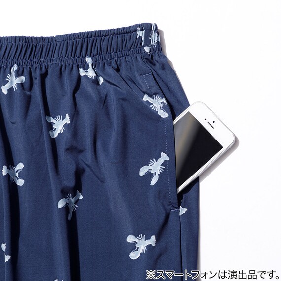 MENS 7分丈ルームパンツ(クールSP nrs ネイビー M) 4枚目画像