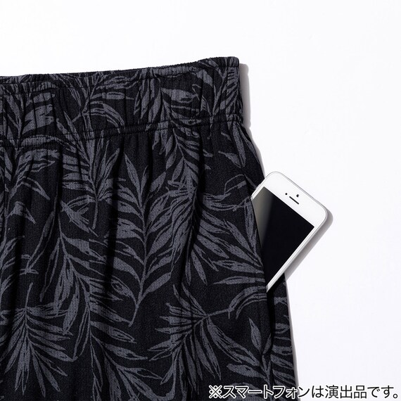 MENS 5分丈ルームパンツ(クールWSP nrpl ブラック M) 5枚目画像