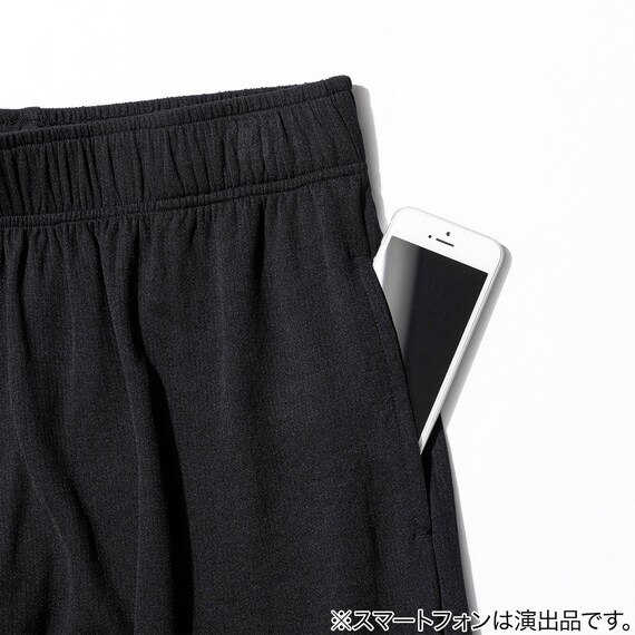 MENS 5分丈ルームパンツ(クールWSP nr ブラック M) 4枚目画像