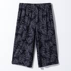 MENS 7分丈ルームパンツ(クールWSP nrpl ブラック M) 2枚目画像