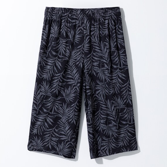 MENS 7分丈ルームパンツ(クールWSP nrpl ブラック M) 2枚目画像