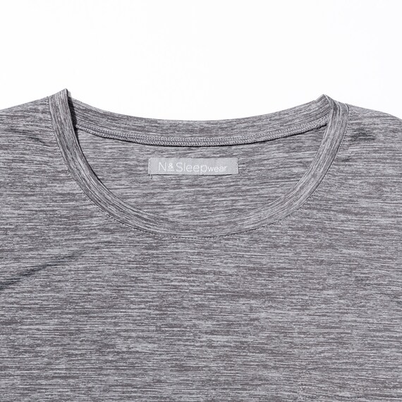 MENS ルームウェアセット メッシュ (クール nr ブラック M) 4枚目画像