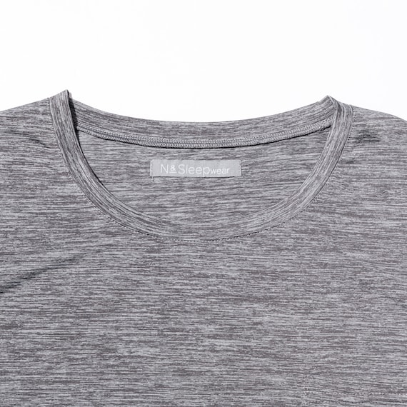 MENS ルームウェアセット メッシュ (クール nr ブラック M) 4枚目画像