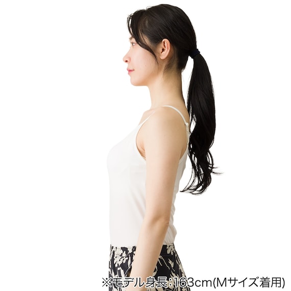 WOMENS キャミソールブラトップ(クールSP nr ホワイト M) 2枚目画像