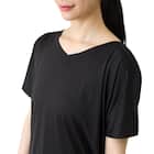 WOMENS ドルマン袖 Tシャツ(クールSP nr ブラック M) 6枚目画像