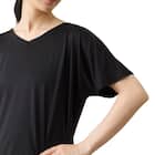 WOMENS ドルマン袖 Tシャツ(クールSP nr ブラック M) 7枚目画像