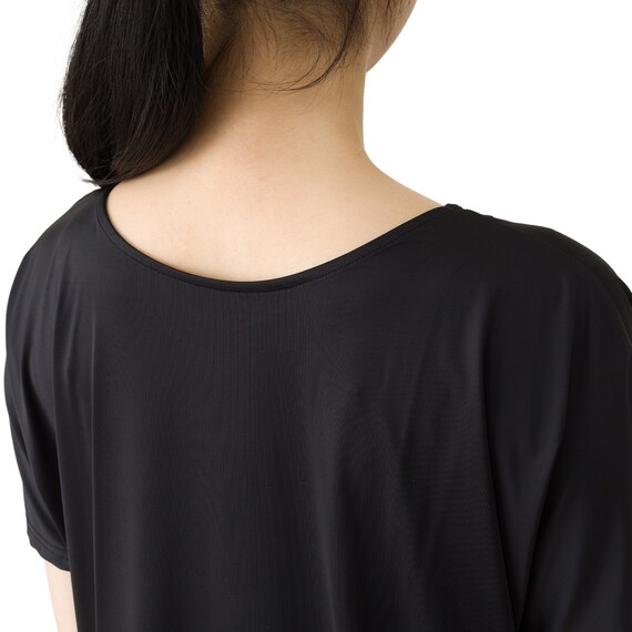 WOMENS ドルマン袖 Tシャツ(クールSP nr ブラック M) 9枚目画像