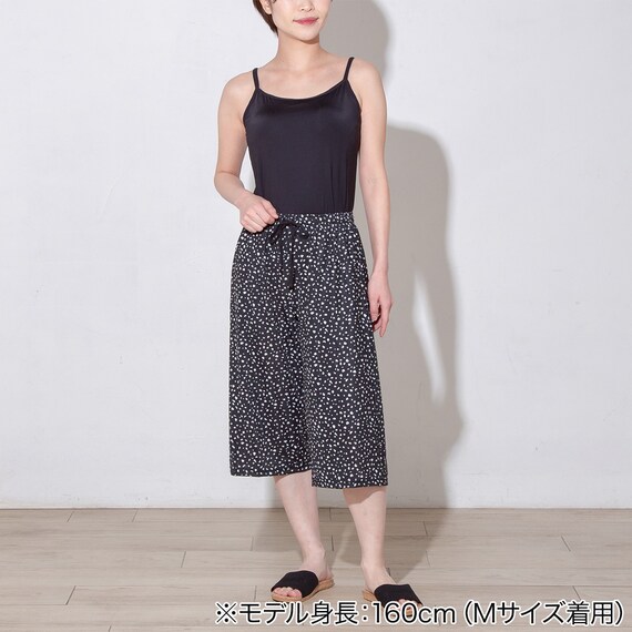 WOMENS 7分丈パンツ(クール nrt ブラック M) 2枚目画像