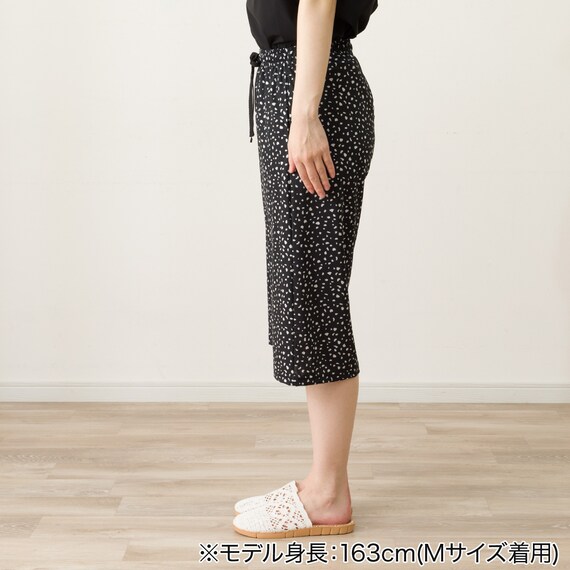 WOMENS 7分丈パンツ(クール nrt ブラック M) 3枚目画像