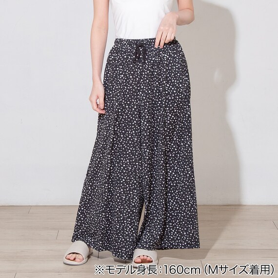 WOMENS ロング丈パンツ(クール nrt ブラック M) 2枚目画像