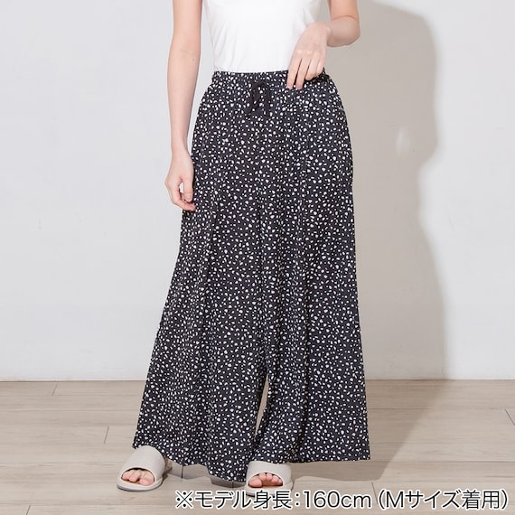 WOMENS ロング丈パンツ(クール nrt ブラック M) 2枚目画像