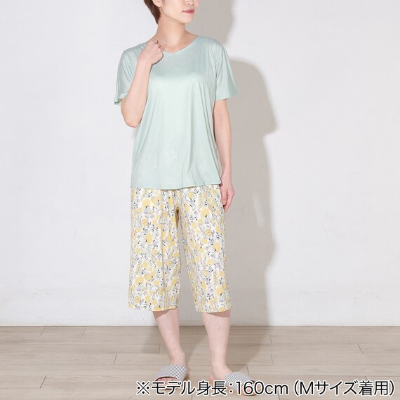 WOMENS 7分丈パンツ(クールSP nrl イエロー M) 2枚目画像