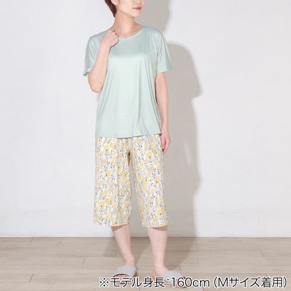 WOMENS 7分丈パンツ(クールSP nrl イエロー M) 2枚目画像