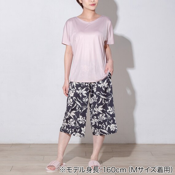 WOMENS 7分丈パンツ(クールSP nrf ブラック M) 2枚目画像