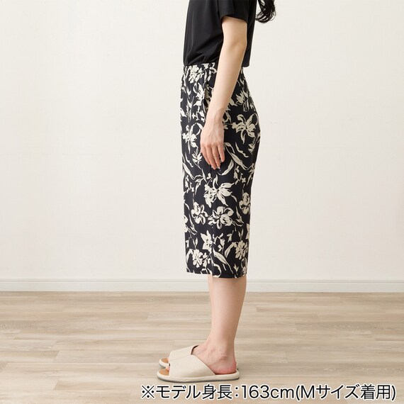 WOMENS 7分丈パンツ(クールSP nrf ブラック LL) 3枚目画像