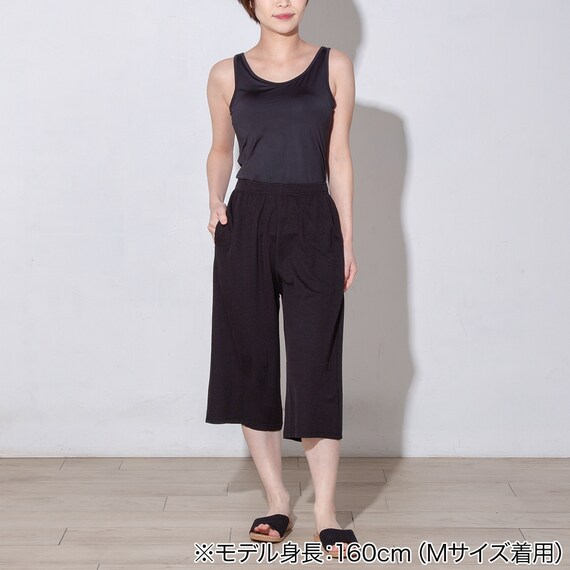WOMENS 7分丈パンツ(クールWSP nr ブラック M) 2枚目画像