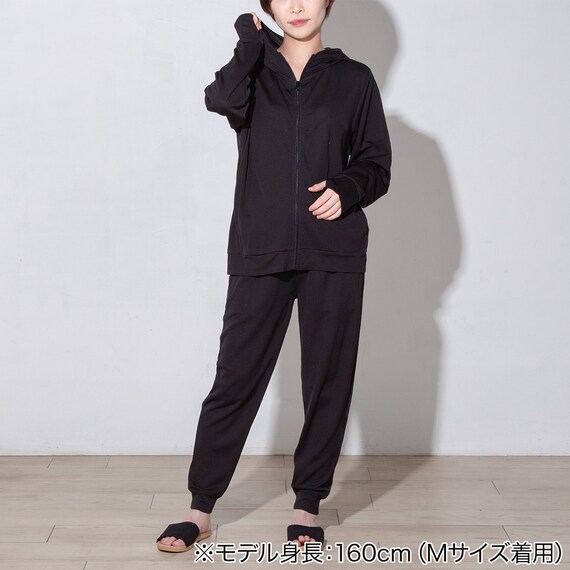 WOMENS ジョガーパンツ(クールWSP nr ブラック M) 2枚目画像