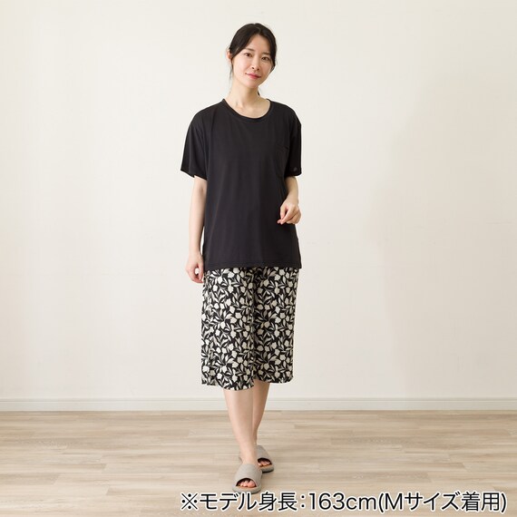 WOMENS ルームウェアセット(クール nrp ブラック M) 3枚目画像