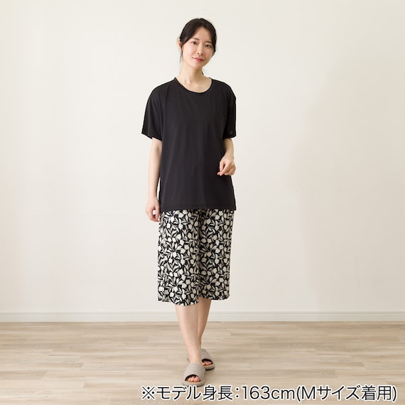 WOMENS ルームウェアセット(クール nrp ブラック M) 3枚目画像