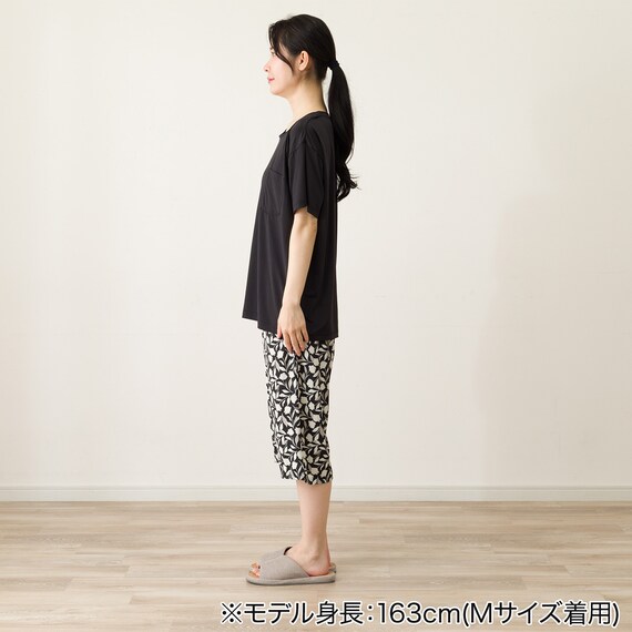 WOMENS ルームウェアセット(クール nrp ブラック M) 4枚目画像