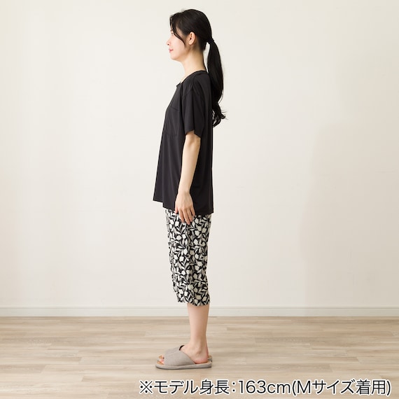 WOMENS ルームウェアセット(クール nrp ブラック M) 4枚目画像