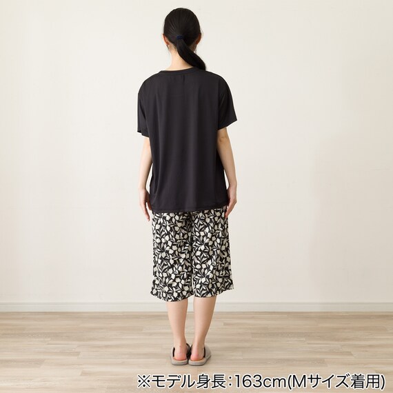 WOMENS ルームウェアセット(クール nrp ブラック M) 5枚目画像