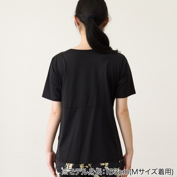 WOMENS カップ付きルームウェアセット(クールSP r ブラック M) 8枚目画像