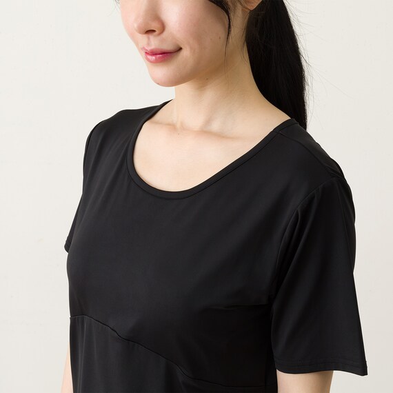 WOMENS カップ付きルームウェアセット(クールSP r ブラック M) 9枚目画像