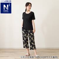 WOMENS カップ付きルームウェアセット(クールSP r ブラック L)