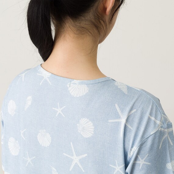 WOMENS リラックスワンピース(クール nrs ブルー L) 10枚目画像
