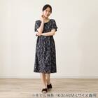 WOMENS ギャザーワンピース(クールSP nrlf ブラック M-L) 3枚目画像