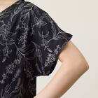 WOMENS ギャザーワンピース(クールSP nrlf ブラック M-L) 7枚目画像