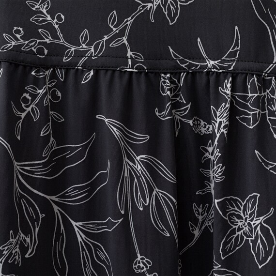 WOMENS ギャザーワンピース(クールSP nrlf ブラック M-L) 8枚目画像