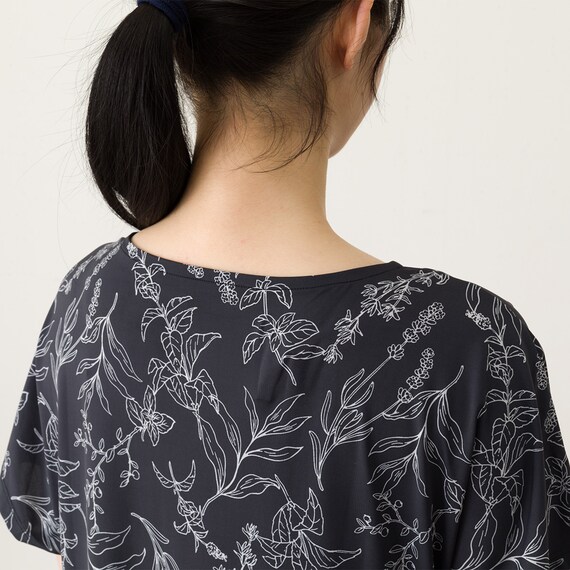 WOMENS ギャザーワンピース(クールSP nrlf ブラック M-L) 9枚目画像