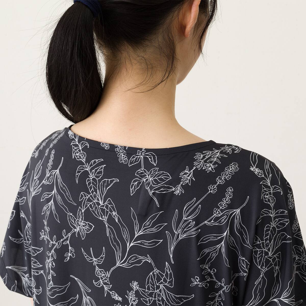 WOMENS ギャザーワンピース(クールSP nrlf ブラック L-LL) | ニトリ