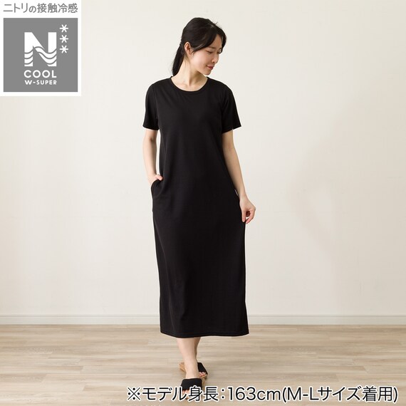 WOMENS ブラトップワンピース(クールWSP ブラック M-L) 1枚目画像