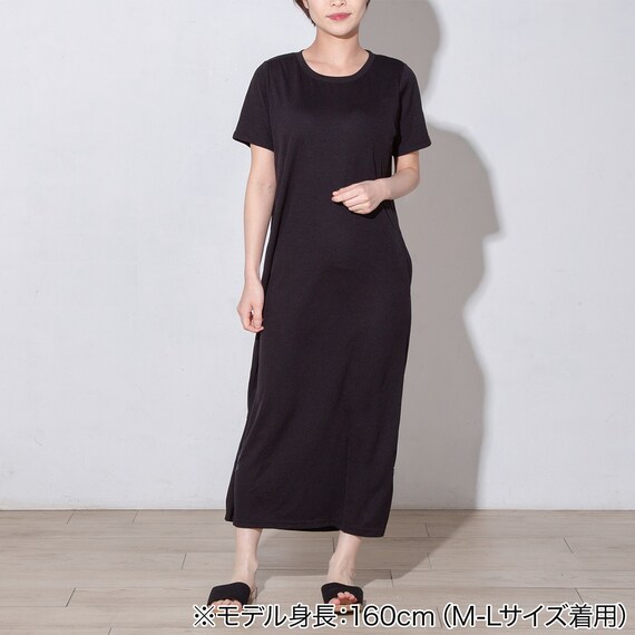 WOMENS ブラトップワンピース(クールWSP ブラック M-L) 2枚目画像