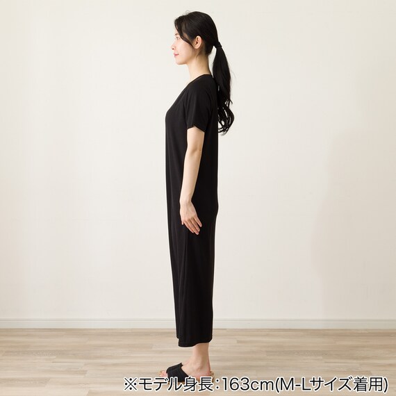 WOMENS ブラトップワンピース(クールWSP ブラック M-L) 4枚目画像