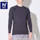 MENS UVカット 長袖Tシャツ(クールSP nr ブラック M) 1枚目画像