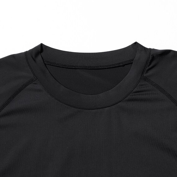 MENS UVカット 長袖Tシャツ(クールSP nr ブラック M) 4枚目画像