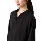 男女兼用 UVカットメッシュパーカー(クールWSP ブラック M) 5枚目画像