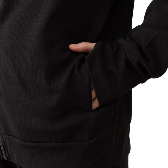 男女兼用 UVカットメッシュパーカー(クールWSP ブラック M) 6枚目画像