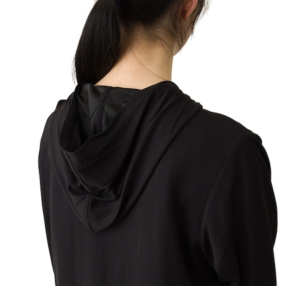 男女兼用 UVカットメッシュパーカー(クールWSP ブラック M) 9枚目画像