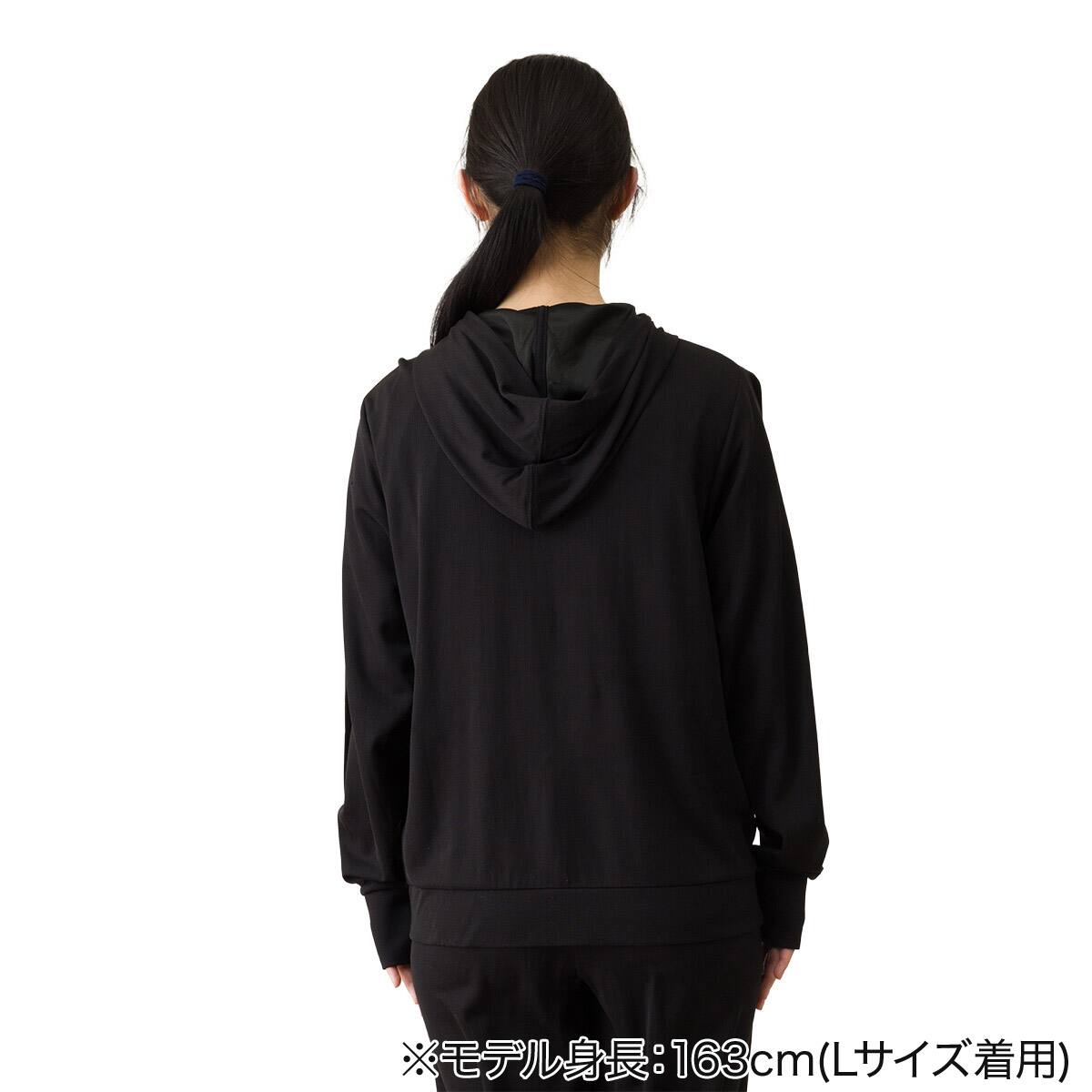 男女兼用 UVカットメッシュパーカー(クールWSP ブラック LL) | ニトリ