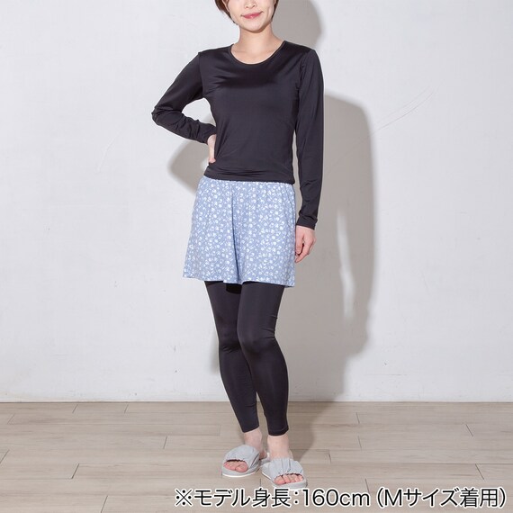 WOMENS UVカット長袖シャツ(クールSP nr ブラック M) 2枚目画像